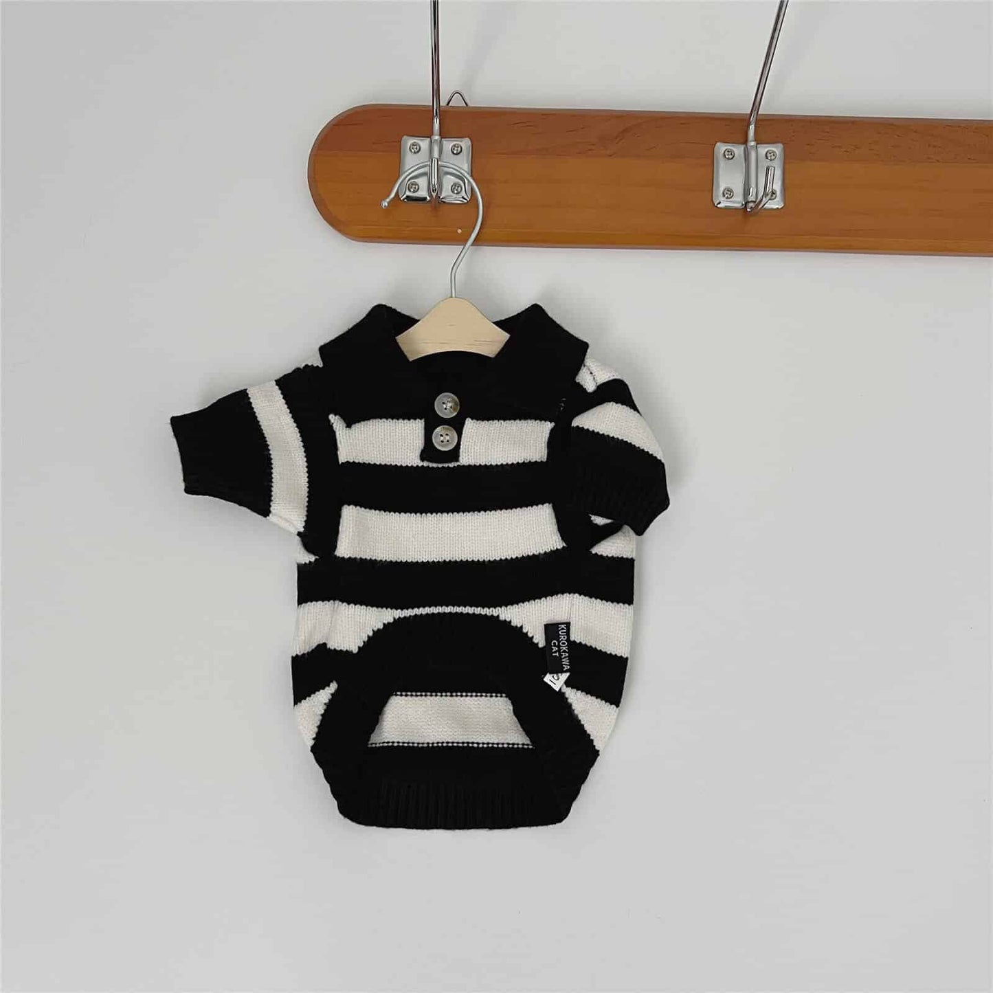Stripe dog sweater w497#
