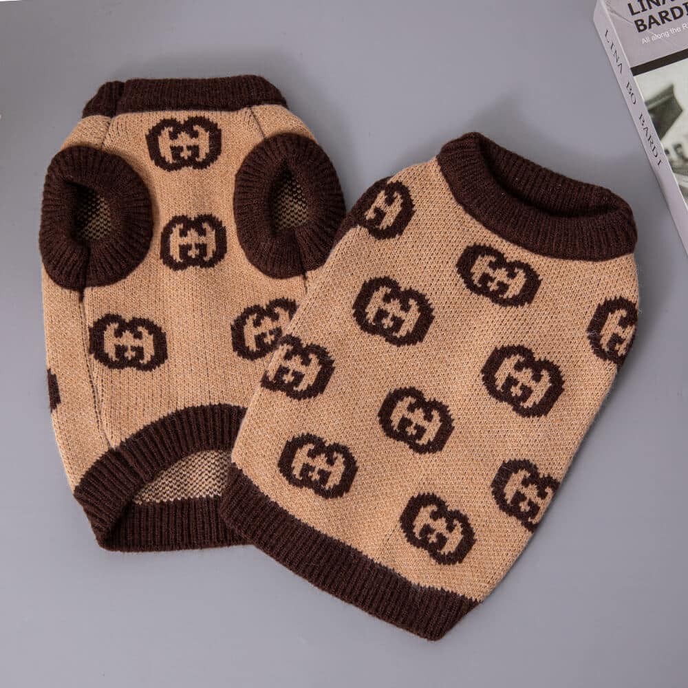 Hot sale brown Dog Sweater w487#