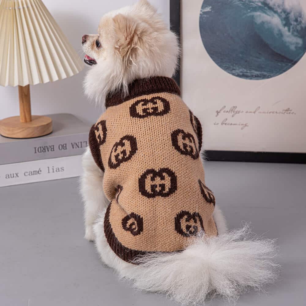 Hot sale brown Dog Sweater w487#