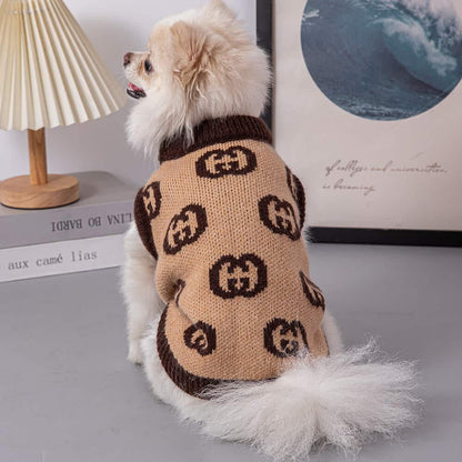 Hot sale brown Dog Sweater w487#
