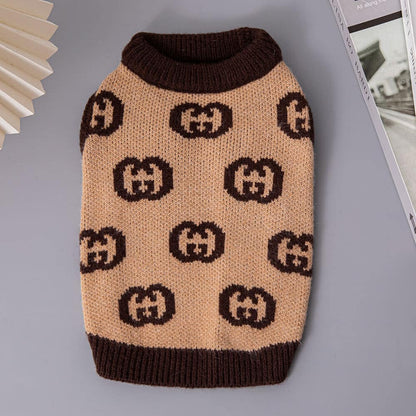 Hot sale brown Dog Sweater w487#