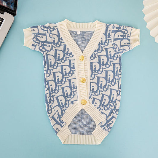 black and white dog sweater QW669