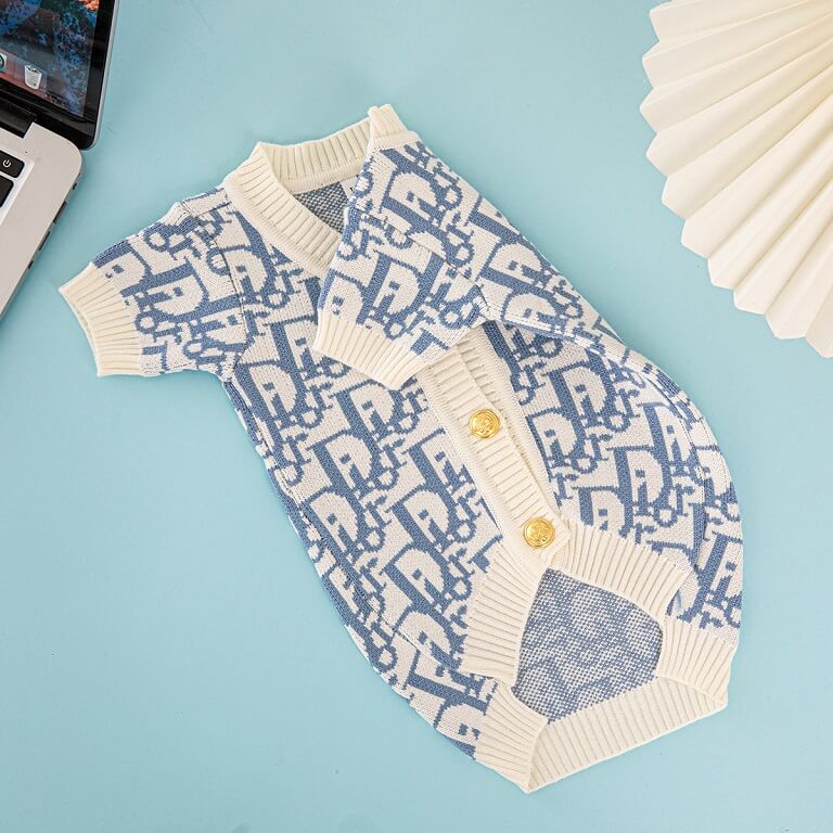 black and white dog sweater QW669