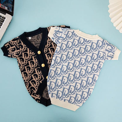 black and white dog sweater QW669