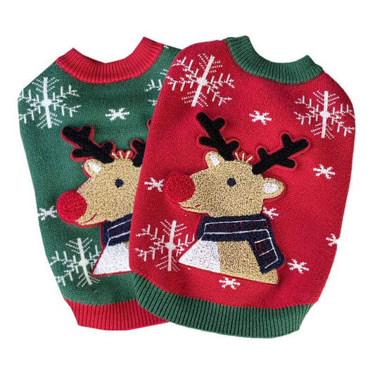 Dog christmas sweater w493#