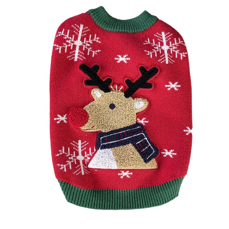 Dog christmas sweater w493#