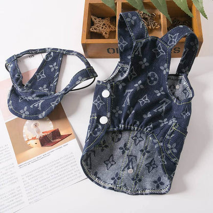 designer dog clothes with cap w547#