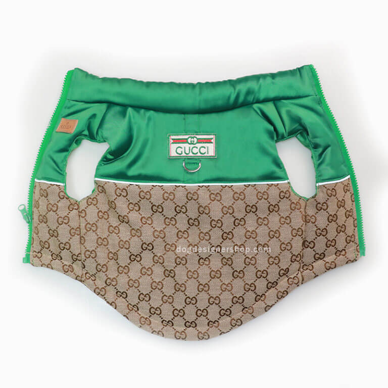 Designer dog coats with leash w627#