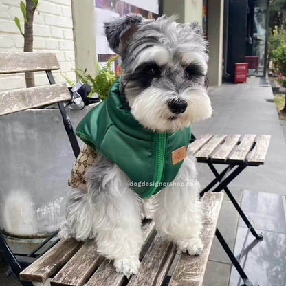 Designer dog coats with leash w627#