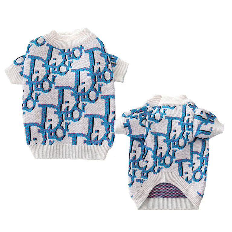 D designer dog sweater