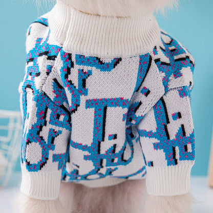 D designer dog sweater