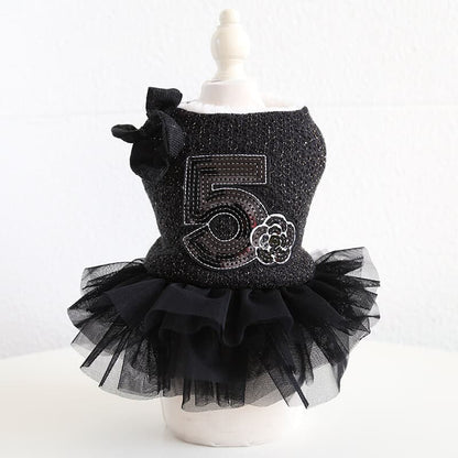 Designer female dog dress w539#