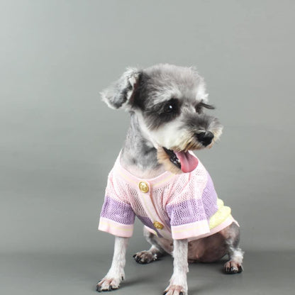 Stylish dog cat cardigan sweater w446#