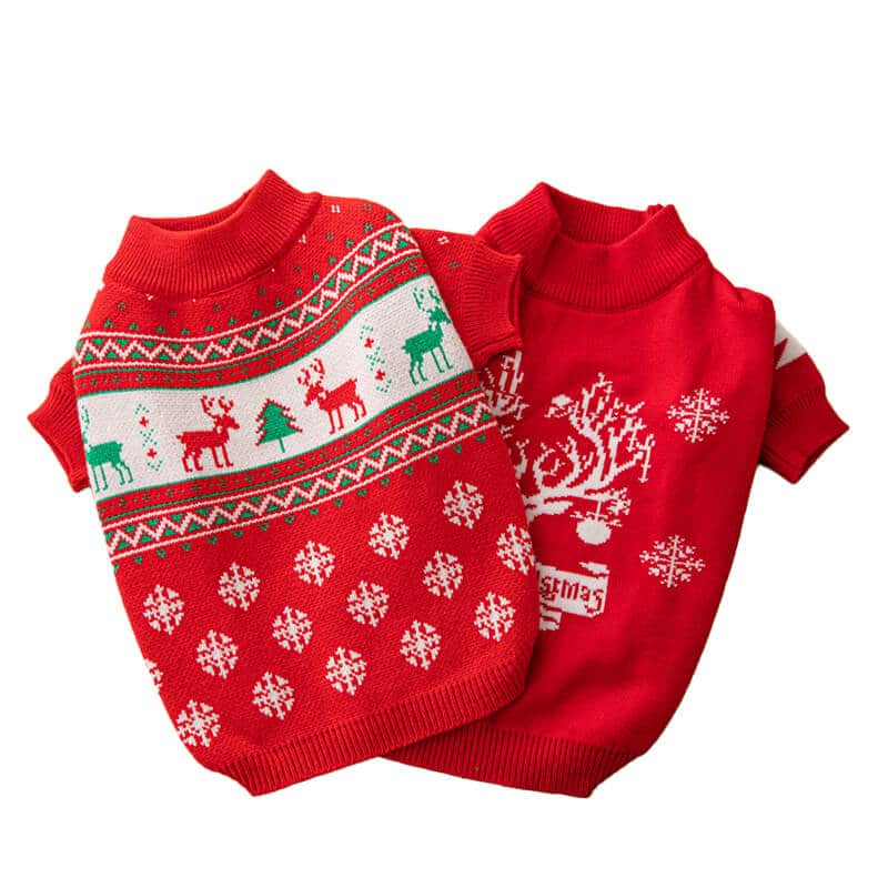 Dog christmas sweater w481#