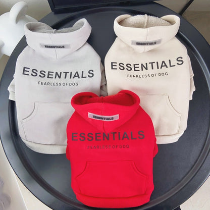 designer grey dog hoodie qw685