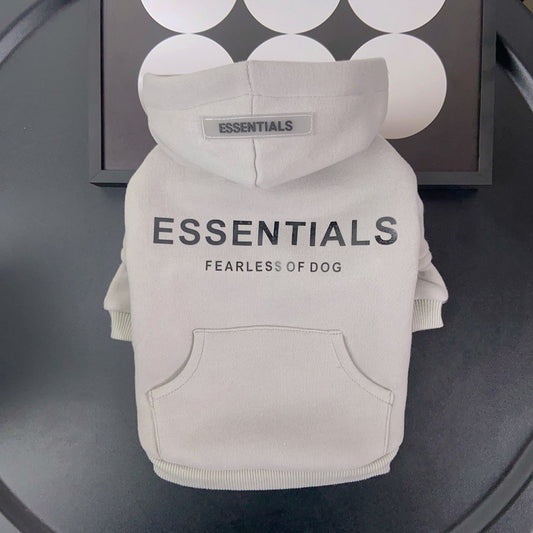 designer grey dog hoodie qw685