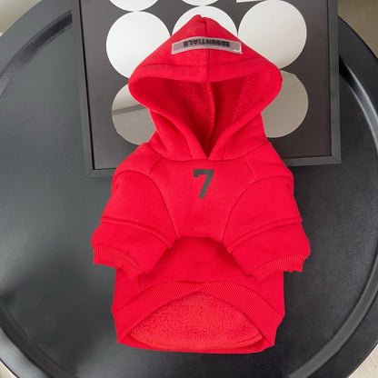 designer grey dog hoodie qw685