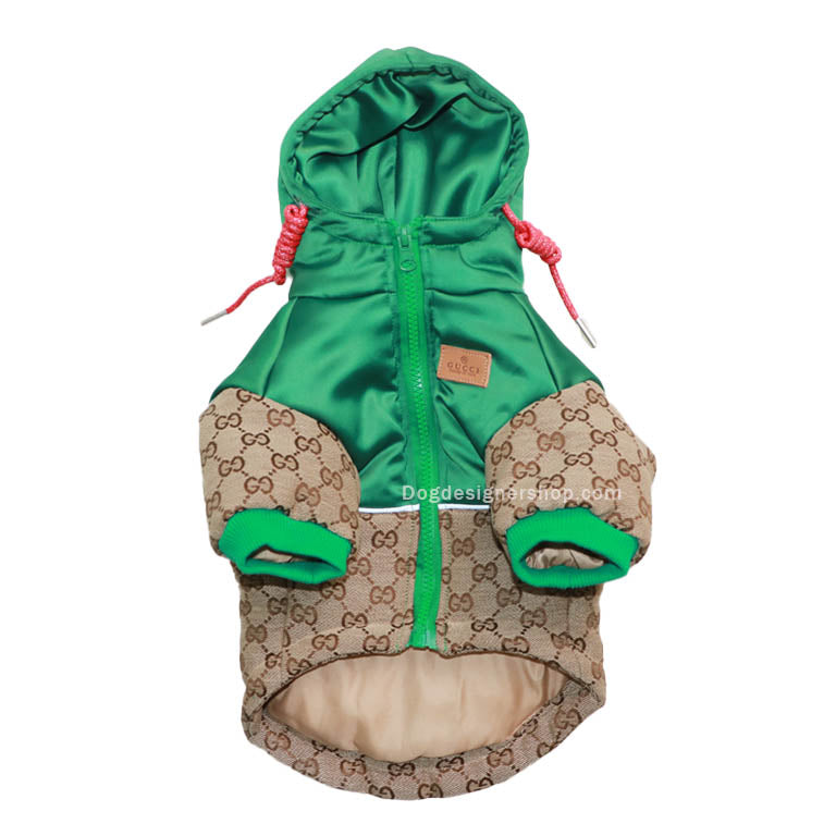 Khaki Pet clothing puffer coat w645#