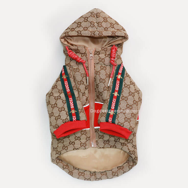 Khaki Pet clothing puffer coat w645#