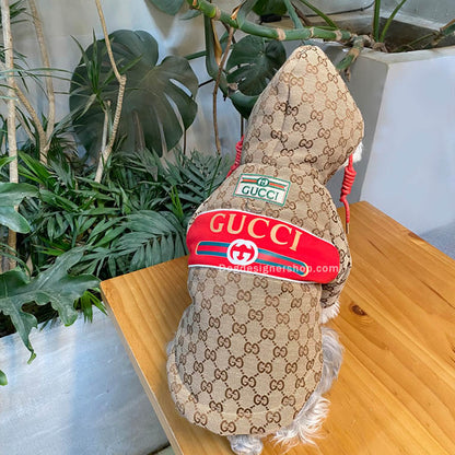 Khaki Pet clothing puffer coat w645#