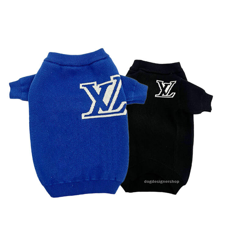 Blue Black Sweater For Dogs W615#