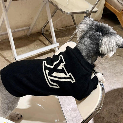 Blue Black Sweater For Dogs W615#