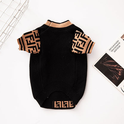 Fancy personalized dog sweater w609