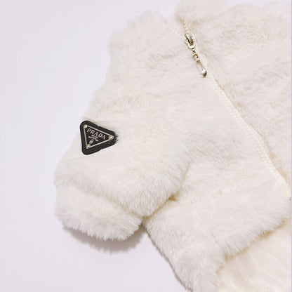 designer pink dog coat qw683