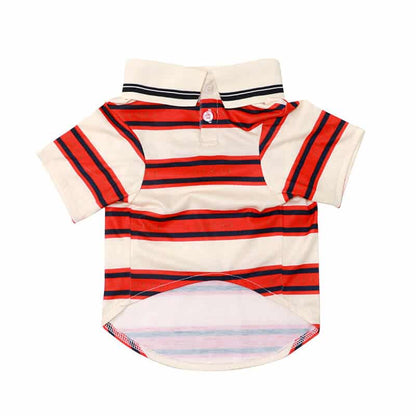 High-quality striped dog shirt w439#