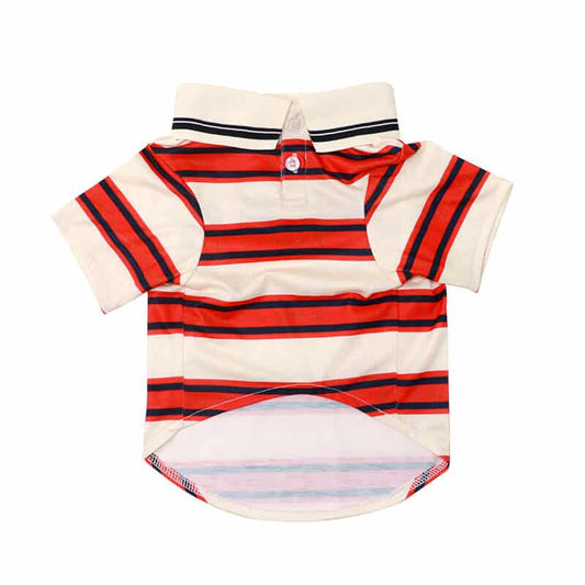 High-quality striped dog shirt w439#