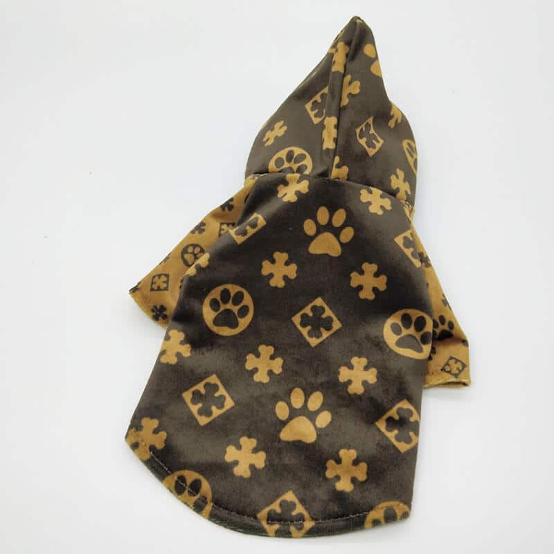 Brown Trendy coat for pet w427#