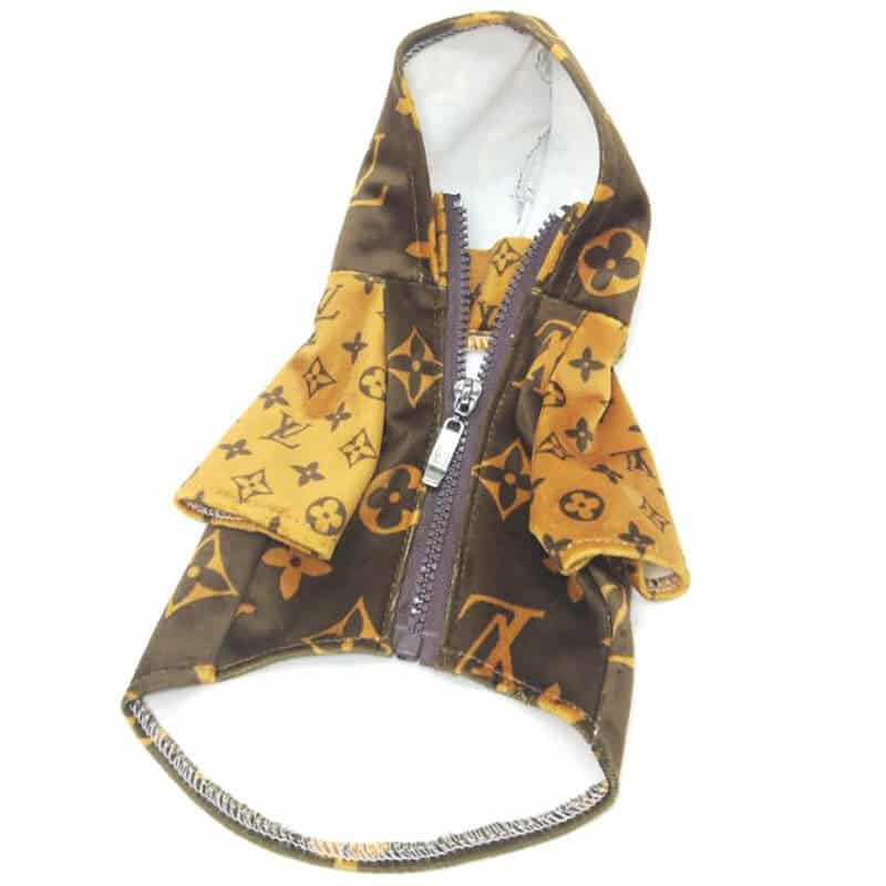 Brown Trendy coat for pet w427#