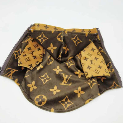 Brown Trendy coat for pet w427#