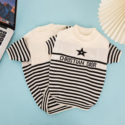 white designer dog sweater QW668