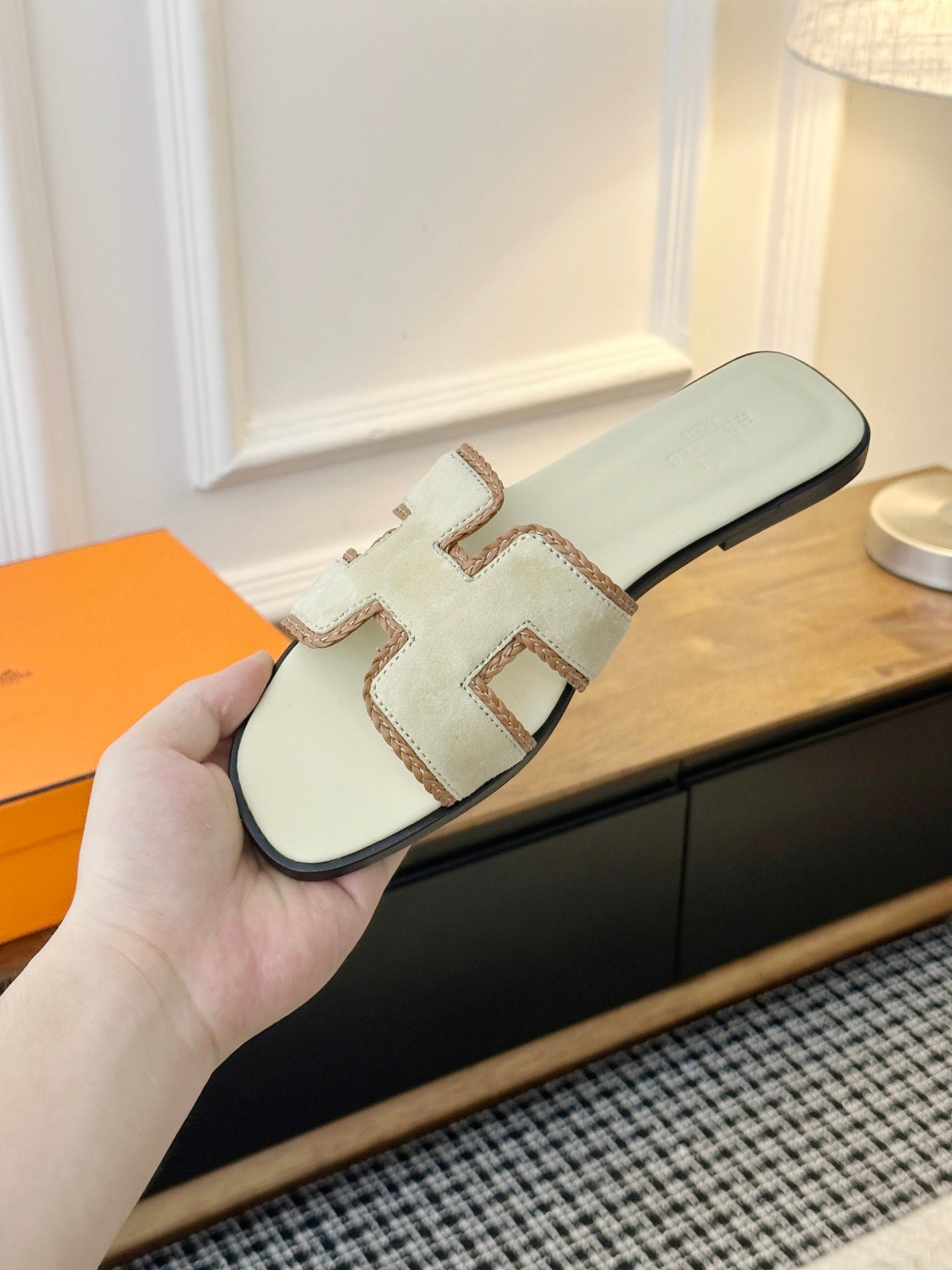 Women's Summer Slides — H (Off-White)